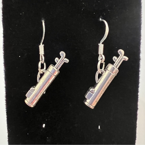 Golfer Earrings - Picture 2 of 3